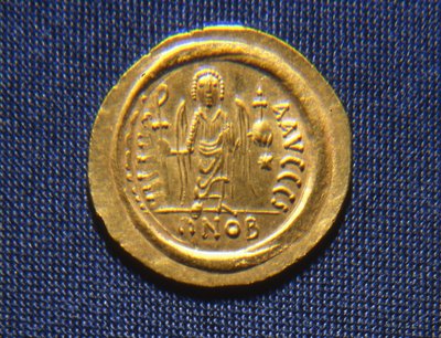 Pièce de monnaie du roi Totila, 541-52 - Ostrogothic